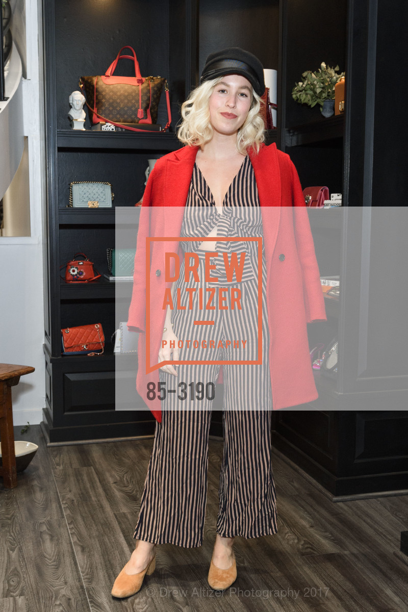 Anna-Alexia Basile, The RealReal Pop Up Opening Party, The RealReal Pop Up Shop. 222 Stockton Street, November 30th, 2017, Photo #85-3190 Anna-Alexia Basile, Photo #85-3190