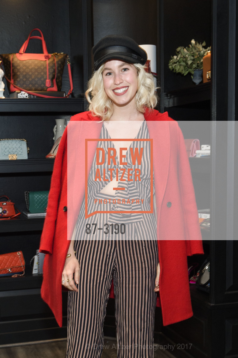 Anna-Alexia Basile, The RealReal Pop Up Opening Party, The RealReal Pop Up Shop. 222 Stockton Street, November 30th, 2017, Photo #87-3190 Anna-Alexia Basile, Photo #87-3190