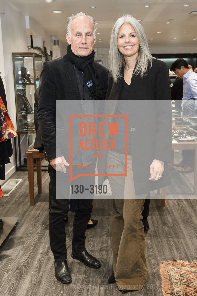Brian Preussker, Robin Preussker, The RealReal Pop Up Opening Party, The RealReal Pop Up Shop. 222 Stockton Street, November 30th, 2017, Photo #130-3190 Brian Preussker, Robin Preussker, Photo #130-3190