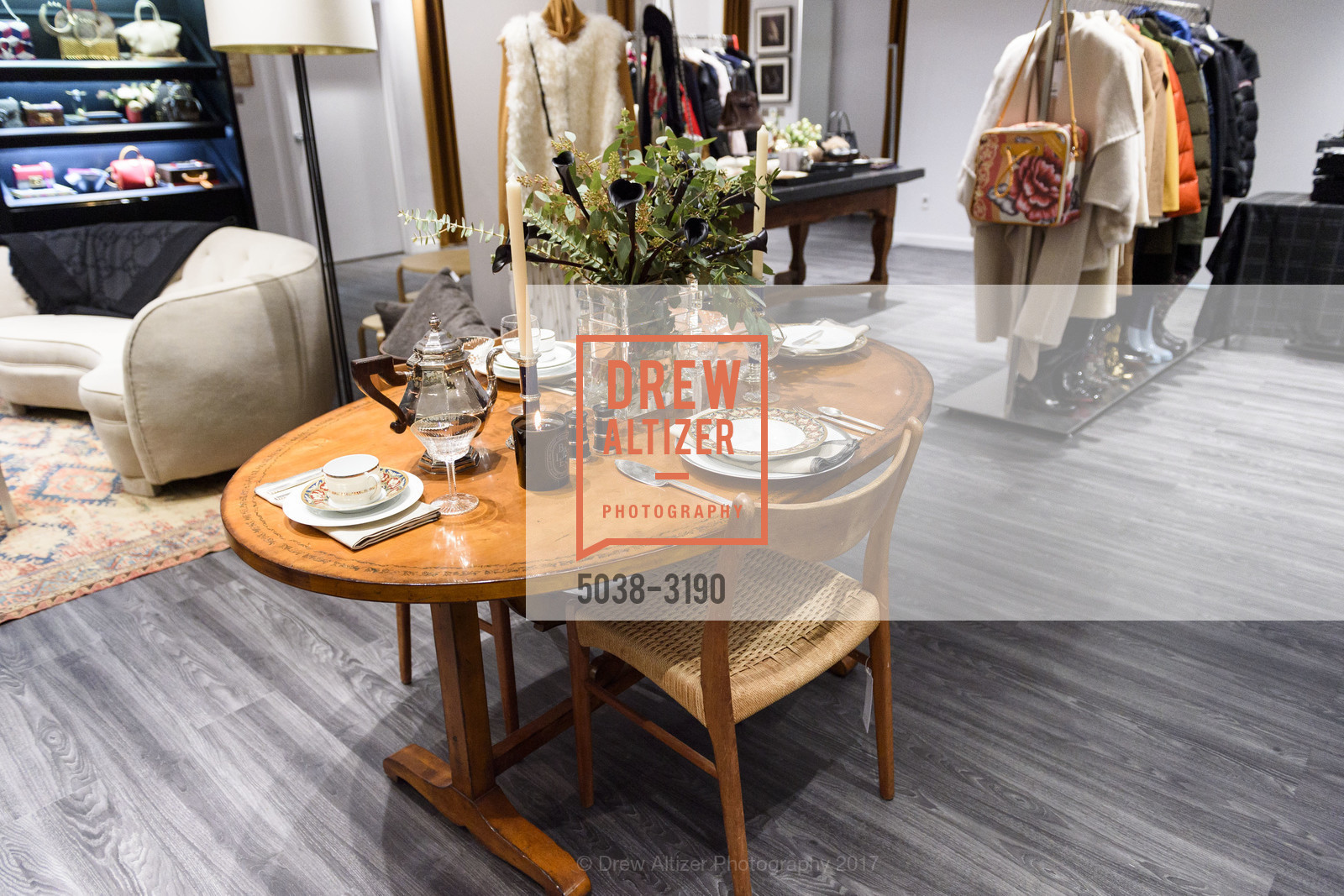 Atmosphere, The RealReal Pop Up Opening Party, The RealReal Pop Up Shop. 222 Stockton Street, November 30th, 2017, Photo #5038-3190 Atmosphere, Photo #5038-3190