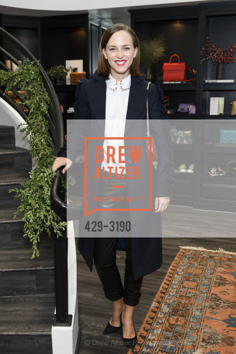 Caroline Rooney Serrano, The RealReal Pop Up Opening Party, The RealReal Pop Up Shop. 222 Stockton Street, November 30th, 2017, Photo #429-3190 Caroline Rooney Serrano, Photo #429-3190