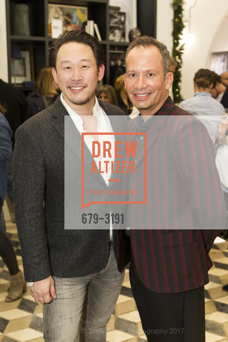 Brent Kawahara, Philip Zamudio, Banana Republic x Baxter of California Pop Up Party, Banana Republic. 256 Grant Avenue, November 30th, 2017, Photo #679-3191 Brent Kawahara, Philip Zamudio, Photo #679-3191