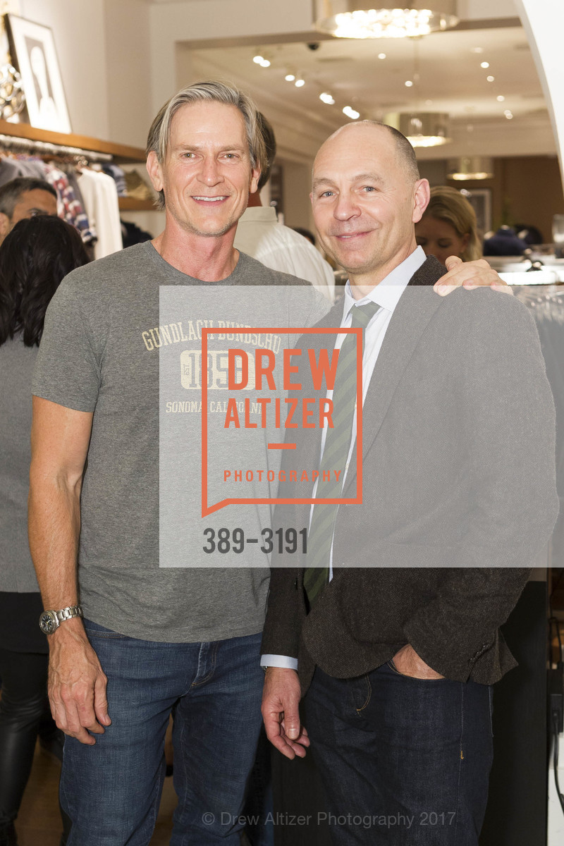 Mark Alwast, Bill Whitfield, Banana Republic x Baxter of California Pop Up Party, Banana Republic. 256 Grant Avenue, November 30th, 2017, Photo #389-3191 Mark Alwast, Bill Whitfield, Photo #389-3191
