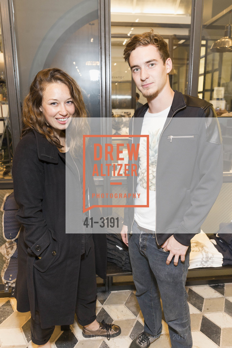 Ayla Matthews, John Meurer, Banana Republic x Baxter of California Pop Up Party, Banana Republic. 256 Grant Avenue, November 30th, 2017, Photo #41-3191 Ayla Matthews, John Meurer, Photo #41-3191