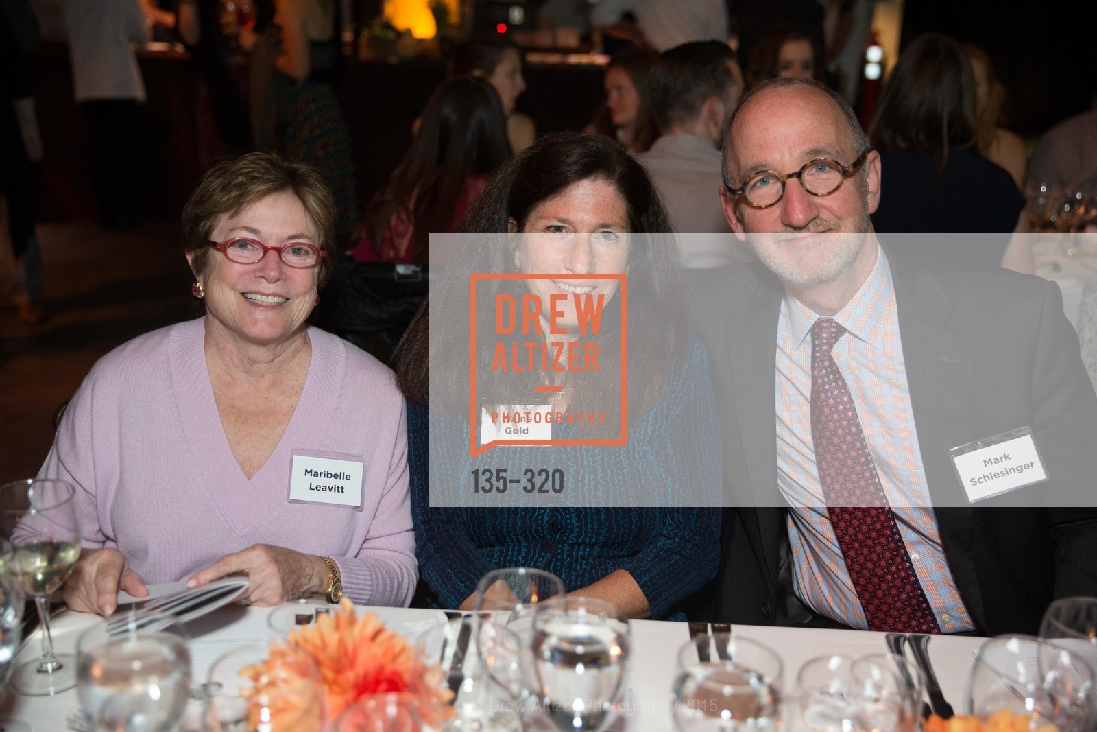 Maribelle Leavitt, Elaine Gold, Mark Schlesinger, Gucci & Vogue Dinner, SF- Marin Food Bank. SF- Marin Food Bank, . 900 Pennsylvania Ave, September 26th, 2015, Photo #135-320 Maribelle Leavitt, Elaine Gold, Mark Schlesinger, Photo #135-320