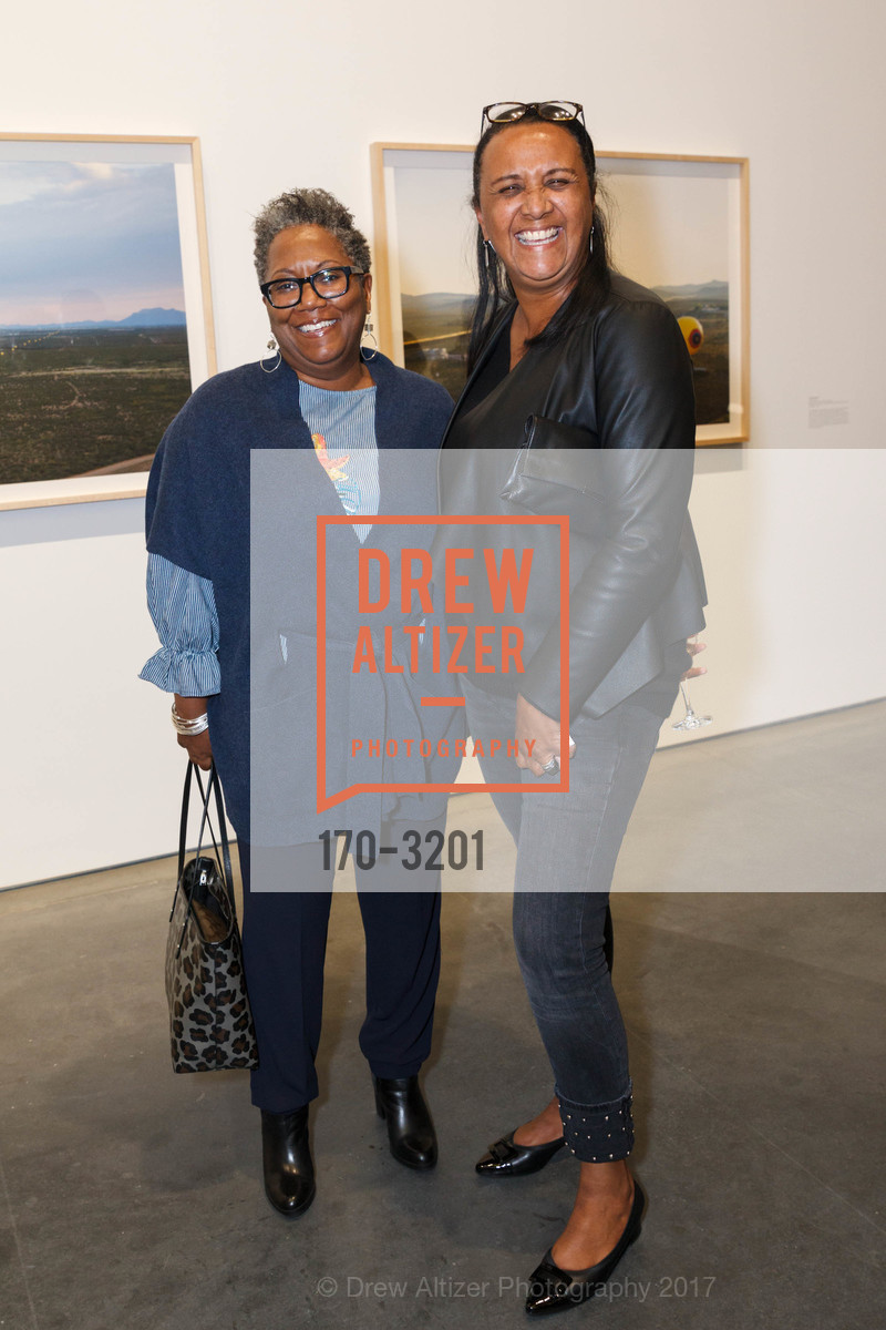 Shiree Dyson, Linda Sanjaurjo, Isaac Julien "Playtime" Opening Reception at Fort Mason Center for Arts and Culture, Fort Mason Center for Arts & Culture. 2 Marina Blvd., San Francisco, CA 94123, November 30th, 2017, Photo #170-3201 Shiree Dyson, Linda Sanjaurjo, Photo #170-3201