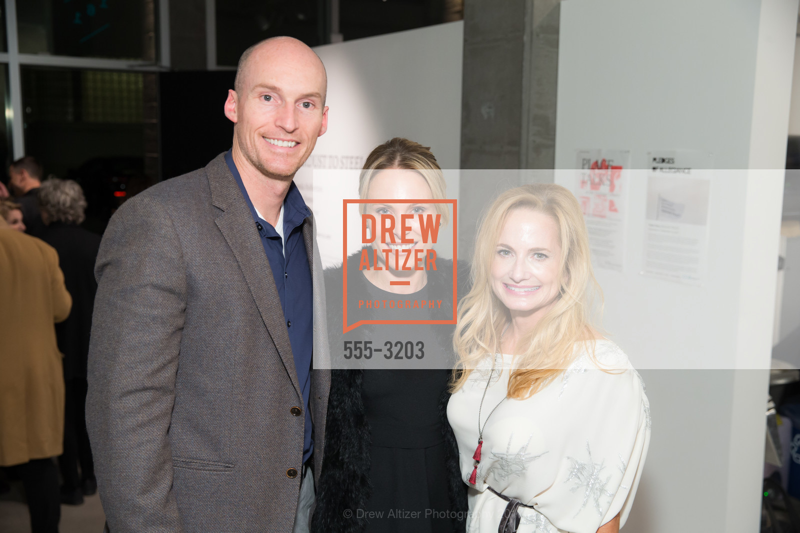 Mike Folgner, Karen Folgner, Robin Laub, Stardust to Steel: The San Francisco Advocacy for National Museum of Women in the Arts Inaugural Exhibition, California College of the Arts Hubbell Street Gallery. 161 Hubbell Street, SF 94107, November 30th, 2017, Photo #555-3203 Mike Folgner, Karen Folgner, Robin Laub, Photo #555-3203