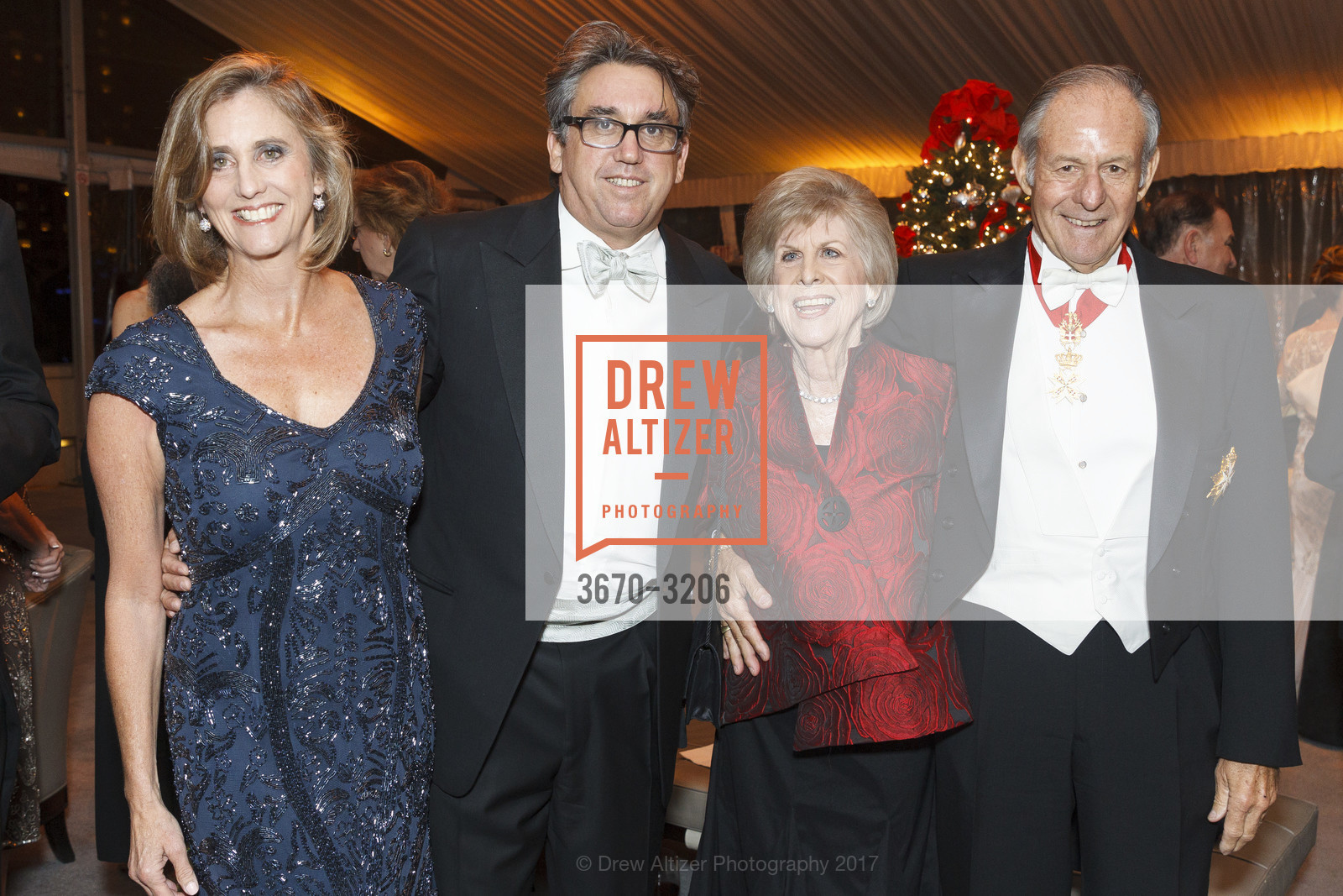 Sheri Brisson, Eric Brisson, Sue Sobrato, John Sobrato, Sovereign Order Of St John of Jerusalem Knights Hospitaller White Cross Ball, St. Regis. 125 3rd St, San Francisco, CA 94103, December 2nd, 2017, Photo #3670-3206 Sheri Brisson, Eric Brisson, Sue Sobrato, John Sobrato, Photo #3670-3206