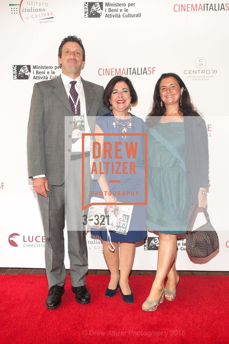 Nick Mercer, Amelia Antonucci, Barbara Antonucci, Gucci & Vogue Dinner, The Castro Theater. The Castro Theater, . 429 Castro Street, September 26th, 2015, Photo #3-321 Nick Mercer, Amelia Antonucci, Barbara Antonucci, Photo #3-321
