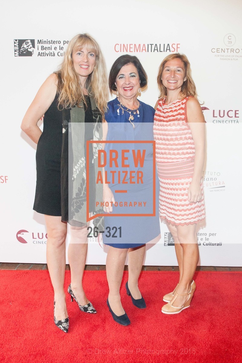 Sabrina Longega Wilson, Amelia Antonucci, Alessandra Cassar, Gucci & Vogue Dinner, The Castro Theater. The Castro Theater, . 429 Castro Street, September 26th, 2015, Photo #26-321 Sabrina Longega Wilson, Amelia Antonucci, Alessandra Cassar, Photo #26-321
