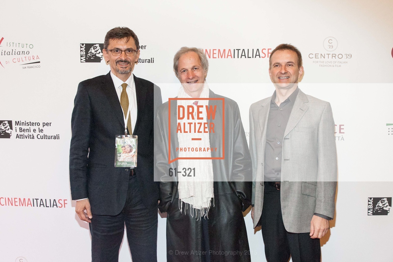 Paolo Barlera, Lino Capolicchio, Mauro Battocchi, Vittorio De Sica- A film series, The Castro Theater. 429 Castro Street, September 26th, 2015,Drew Altizer, Drew Altizer Photography, full-service event agency, private events, San Francisco photographer, photographer California