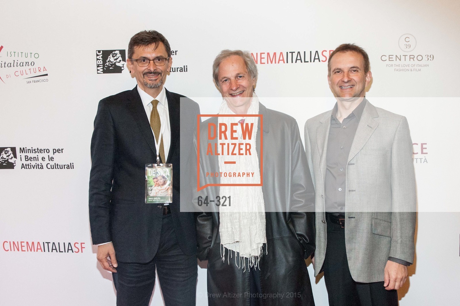 Paolo Barlera, Lino Capolicchio, Mauro Battocchi, Vittorio De Sica- A film series, The Castro Theater. 429 Castro Street, September 26th, 2015,Drew Altizer, Drew Altizer Photography, full-service agency, private events, San Francisco photographer, photographer california