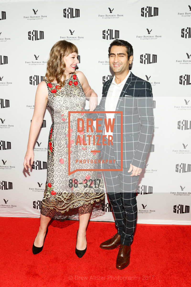 Emily V. Gordon, Kumail Nanjiani, SFFILM Awards Night 2017, Palace of Fine Arts. 3301 Lyon Street, December 5th, 2017, Photo #88-3217 Emily V. Gordon, Kumail Nanjiani, Photo #88-3217