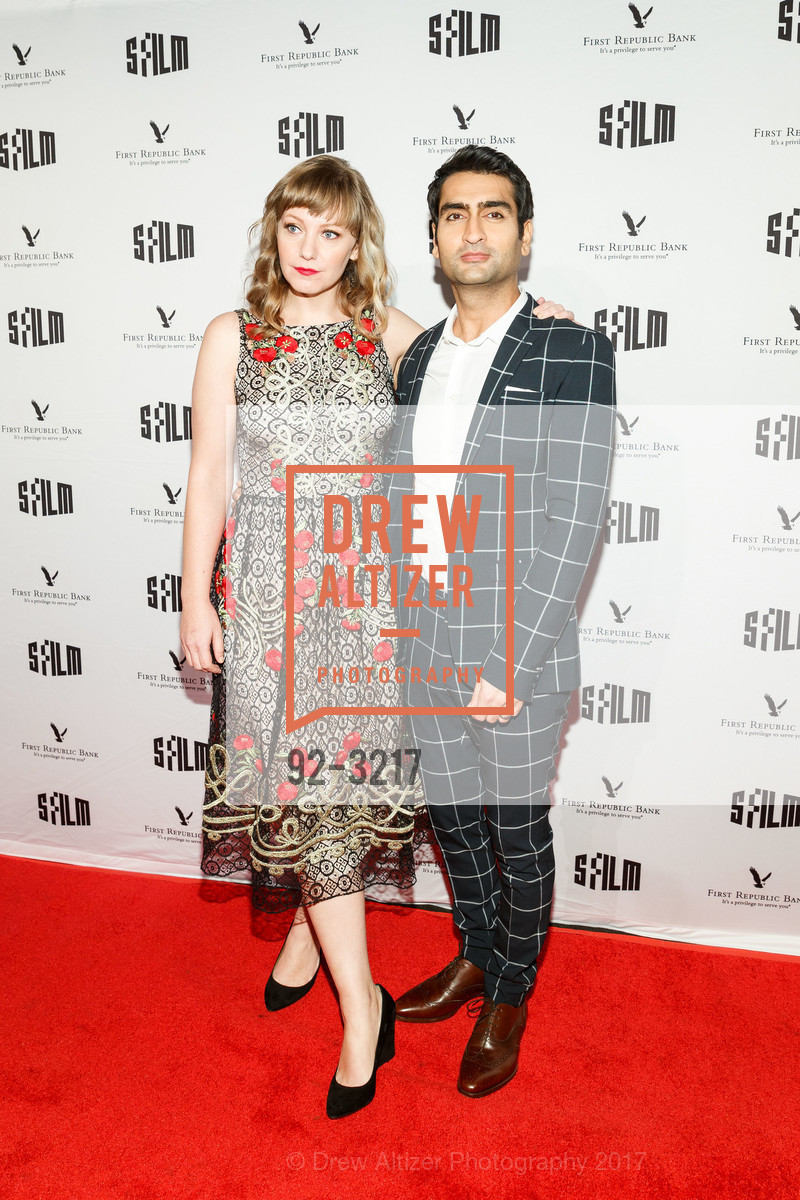 Emily V. Gordon, Kumail Nanjiani, SFFILM Awards Night 2017, Palace of Fine Arts. 3301 Lyon Street, December 5th, 2017, Photo #92-3217 Emily V. Gordon, Kumail Nanjiani, Photo #92-3217