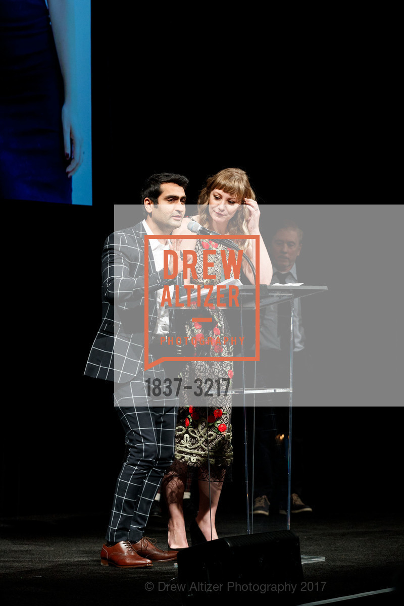 Kumail Nanjiani, Emily V. Gordon, SFFILM Awards Night 2017, Palace of Fine Arts. 3301 Lyon Street, December 5th, 2017, Photo #1837-3217 Kumail Nanjiani, Emily V. Gordon, Photo #1837-3217