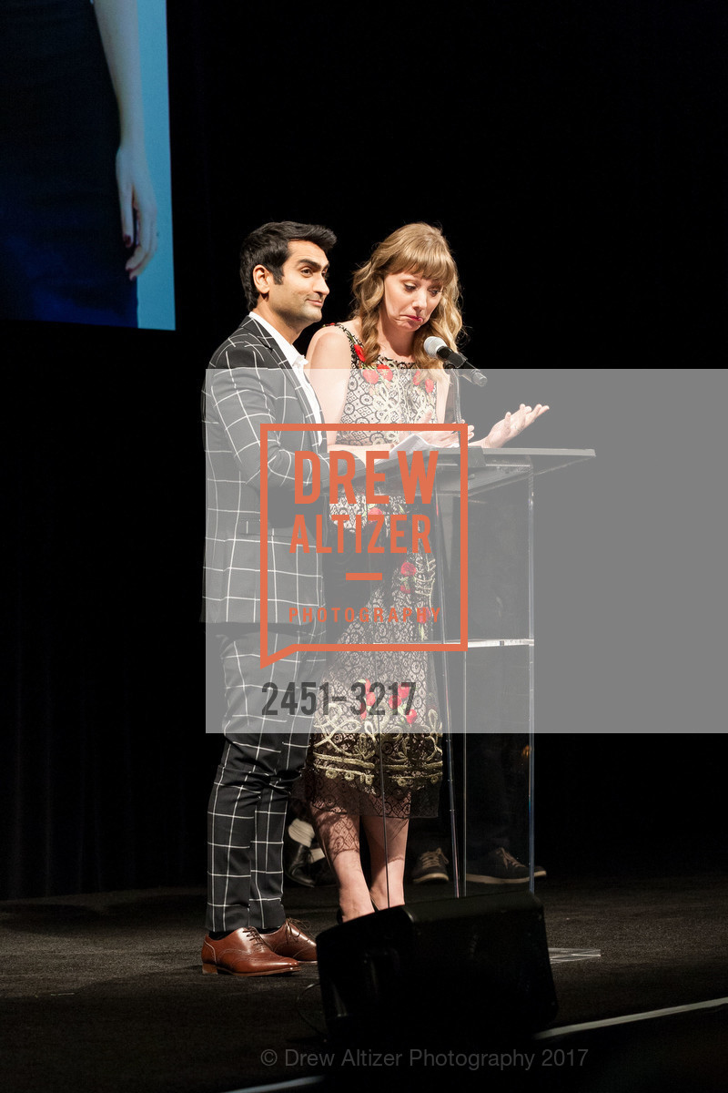 Kumail Nanjiani, Emily V. Gordon, SFFILM Awards Night 2017, Palace of Fine Arts. 3301 Lyon Street, December 5th, 2017, Photo #2451-3217 Kumail Nanjiani, Emily V. Gordon, Photo #2451-3217