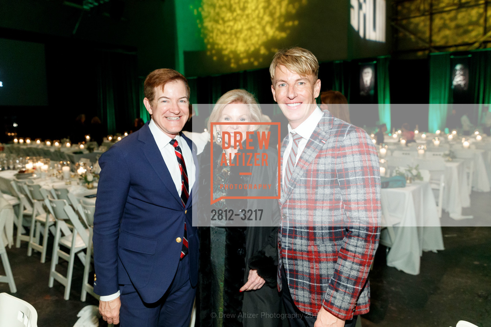 Trent Norris, Dede Wilsey, Jack Calhoun, SFFILM Awards Night 2017, Palace of Fine Arts. 3301 Lyon Street, December 5th, 2017, Photo #2812-3217 Trent Norris, Dede Wilsey, Jack Calhoun, Photo #2812-3217