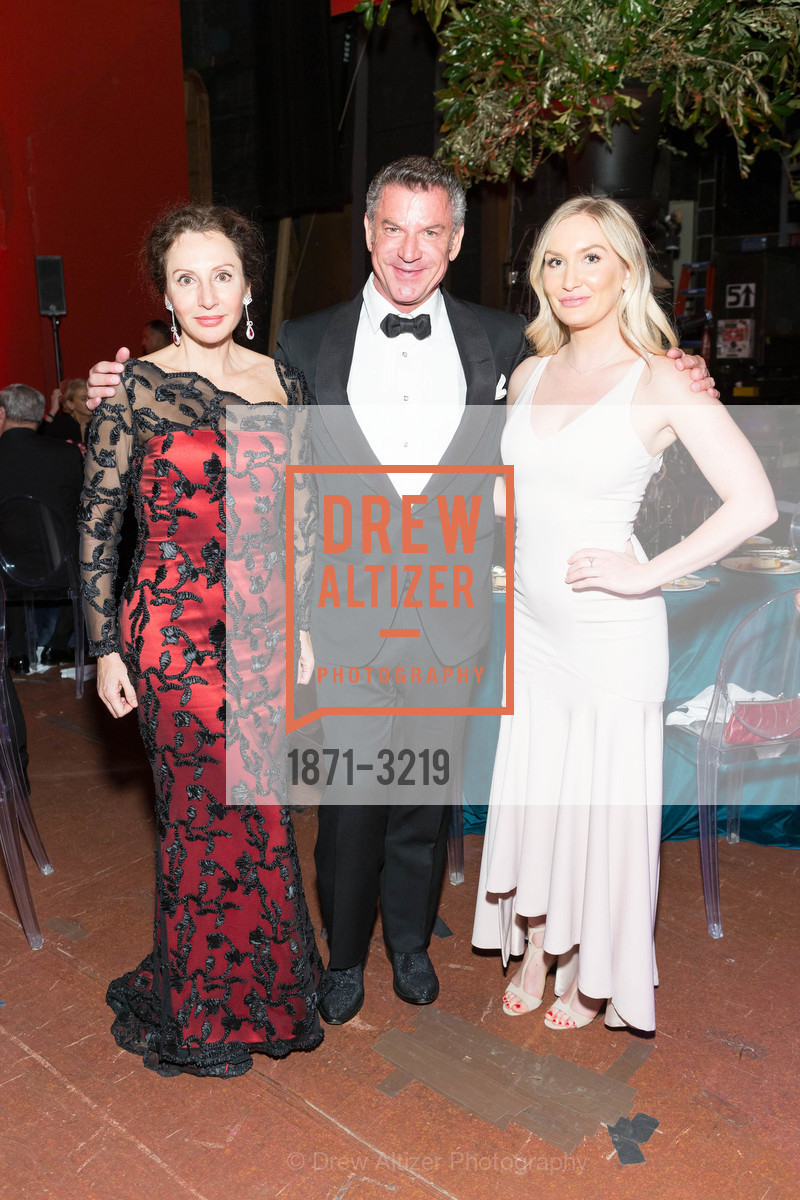 Clara Shayevich, David Kensington, Kelsey Kullen, Dinner on the Opera House Stage 2017, War Memorial Opera House, Photo #1871-3219 Clara Shayevich, David Kensington, Kelsey Kullen, Photo #1871-3219