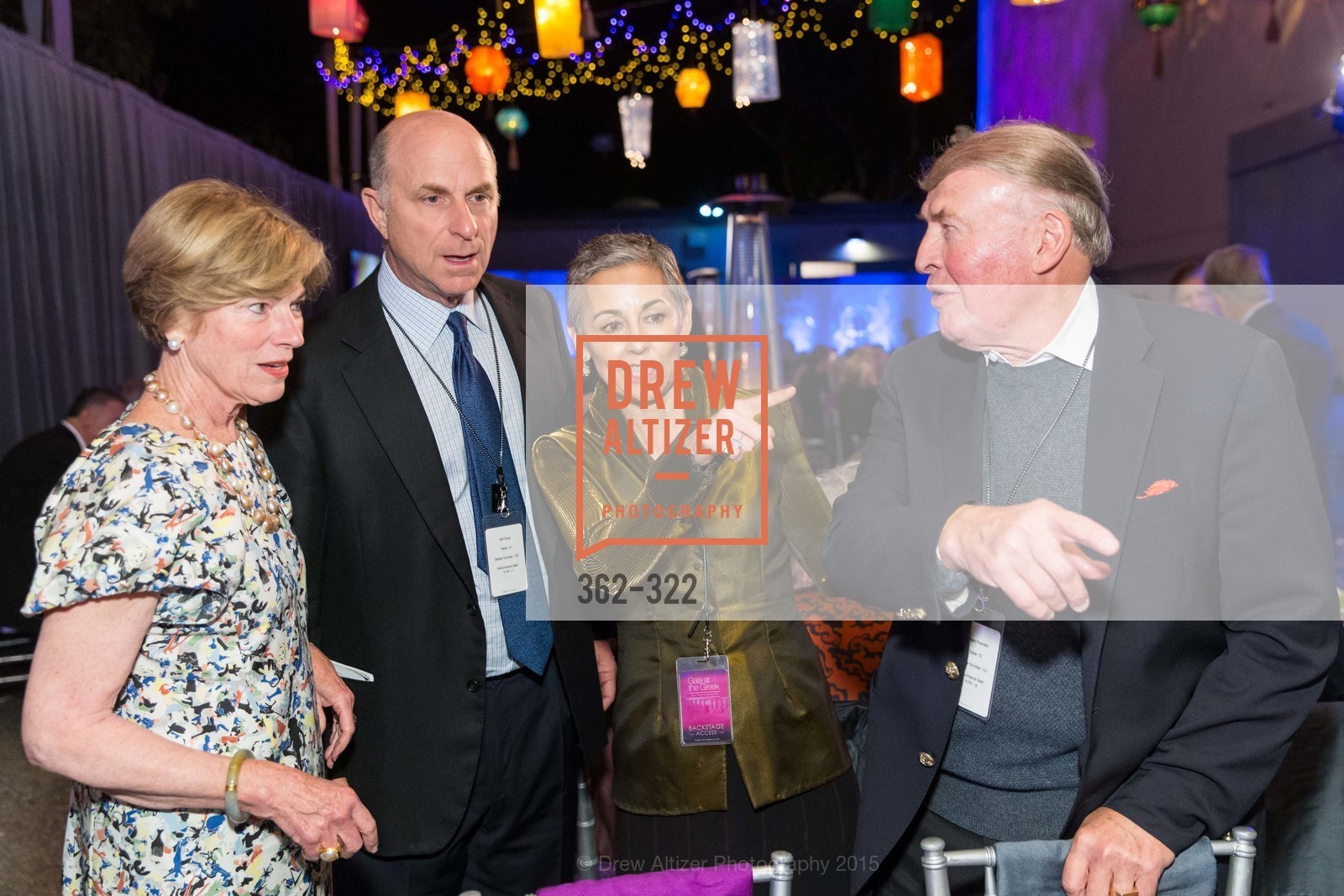 Pam Kramlich, Bill Fisher, Sako Fisher, Dick Kramlich, Gala at The Greek Benefiting Cal Performances, UC Berkeley's Greek Theatre. 2001 Gayley Rd, September 25th, 2015,Drew Altizer, Drew Altizer Photography, full-service agency, private events, San Francisco photographer, photographer california