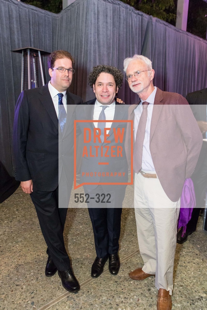 Matias Tarnopolsky, Gustavo Dudamel, John Adams, Gala at The Greek Benefiting Cal Performances, UC Berkeley's Greek Theatre. 2001 Gayley Rd, September 25th, 2015,Drew Altizer, Drew Altizer Photography, full-service agency, private events, San Francisco photographer, photographer california