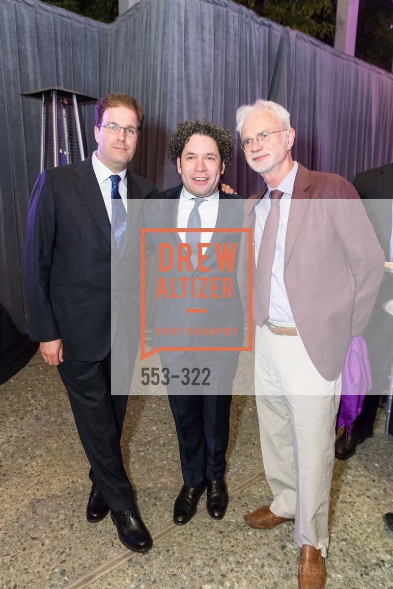 Matias Tarnopolsky, Gustavo Dudamel, John Adams, Gala at The Greek Benefiting Cal Performances, UC Berkeley's Greek Theatre. 2001 Gayley Rd, September 25th, 2015,Drew Altizer, Drew Altizer Photography, full-service agency, private events, San Francisco photographer, photographer california
