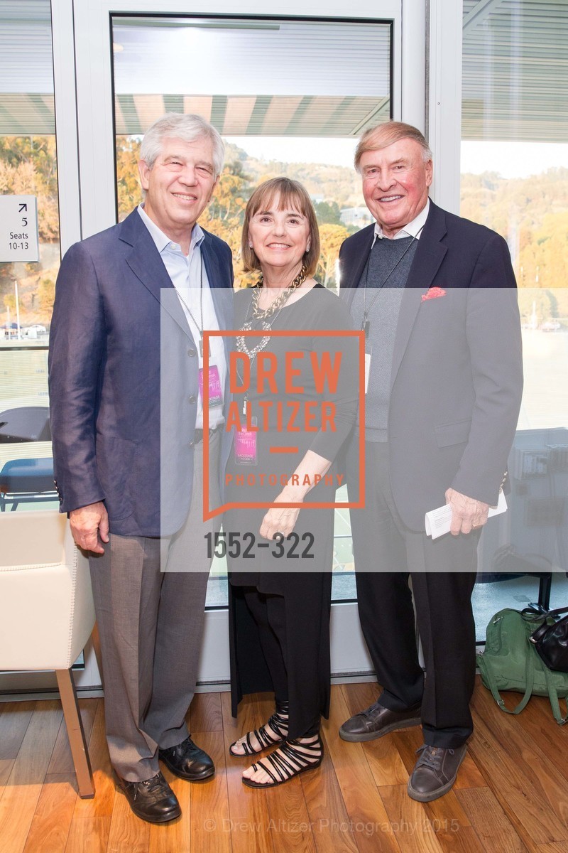 Stan Meresman, Sharon Meresman, Dick Kramlich, Gucci & Vogue Dinner, UC Berkeley's Greek Theatre. UC Berkeley's Greek Theatre, . 2001 Gayley Rd, September 25th, 2015, Photo #1552-322 Stan Meresman, Sharon Meresman, Dick Kramlich, Photo #1552-322