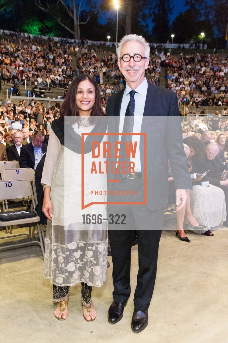 Janaki Bakhle, Nicholas Dirks, Gala at The Greek Benefiting Cal Performances, UC Berkeley's Greek Theatre. 2001 Gayley Rd, September 25th, 2015,Drew Altizer, Drew Altizer Photography, full-service agency, private events, San Francisco photographer, photographer california