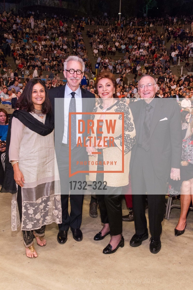 Janaki Bakhle, Nicholas Dirks, Maria Manetti Shrem, Jan Shrem, Gala at The Greek Benefiting Cal Performances, UC Berkeley's Greek Theatre. 2001 Gayley Rd, September 25th, 2015,Drew Altizer, Drew Altizer Photography, full-service agency, private events, San Francisco photographer, photographer california