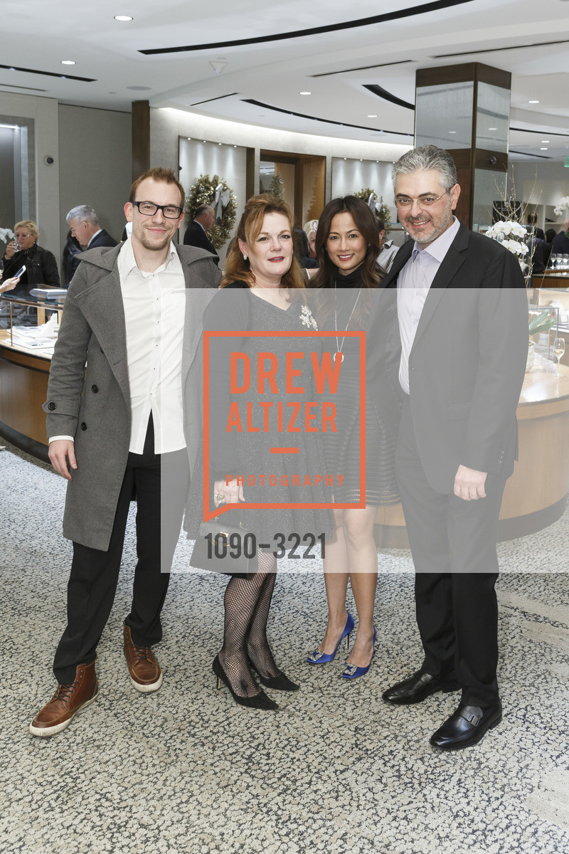 Tobias Deml, Jennifer Raiser, Czarah Cabrera, Jack Hamalian, Harry Kotlar Screening at Shreve & Co., Shreve & Co. 150 Post St, December 5th, 2017, Photo #1090-3221 Tobias Deml, Jennifer Raiser, Czarah Cabrera, Jack Hamalian, Photo #1090-3221