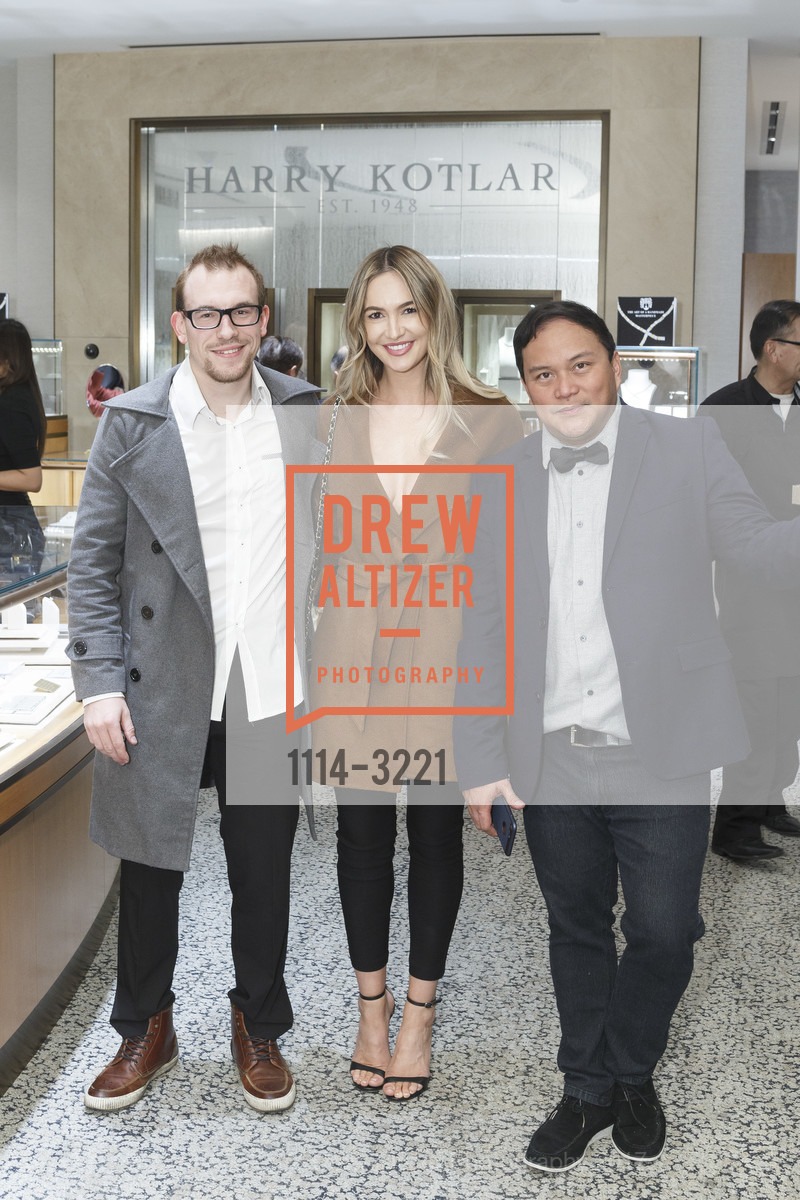Tobias Deml, Heather Whiting, Mark Mendez, Harry Kotlar Screening at Shreve & Co., Shreve & Co. 150 Post St, December 5th, 2017, Photo #1114-3221 Tobias Deml, Heather Whiting, Mark Mendez, Photo #1114-3221