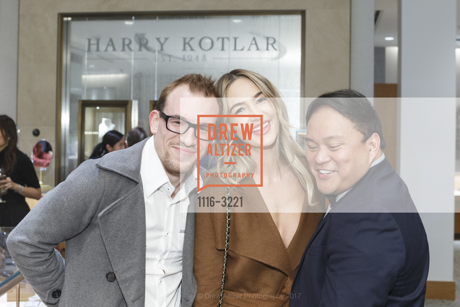 Tobias Deml, Heather Whiting, Mark Mendez, Harry Kotlar Screening at Shreve & Co., Shreve & Co. 150 Post St, December 5th, 2017, Photo #1116-3221 Tobias Deml, Heather Whiting, Mark Mendez, Photo #1116-3221