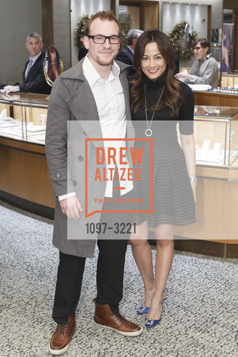 Tobias Deml, Czarah Cabrera, Harry Kotlar Screening at Shreve & Co., Shreve & Co. 150 Post St, December 5th, 2017, Photo #1097-3221 Tobias Deml, Czarah Cabrera, Photo #1097-3221