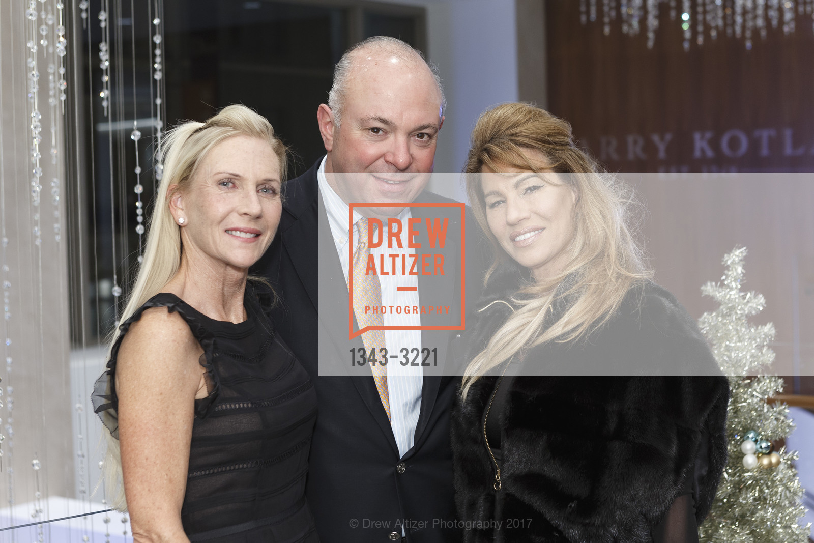 Diane Adams, Mario Donati, Anthy Donati, Harry Kotlar Screening at Shreve & Co., Shreve & Co. 150 Post St, December 5th, 2017, Photo #1343-3221 Diane Adams, Mario Donati, Anthy Donati, Photo #1343-3221