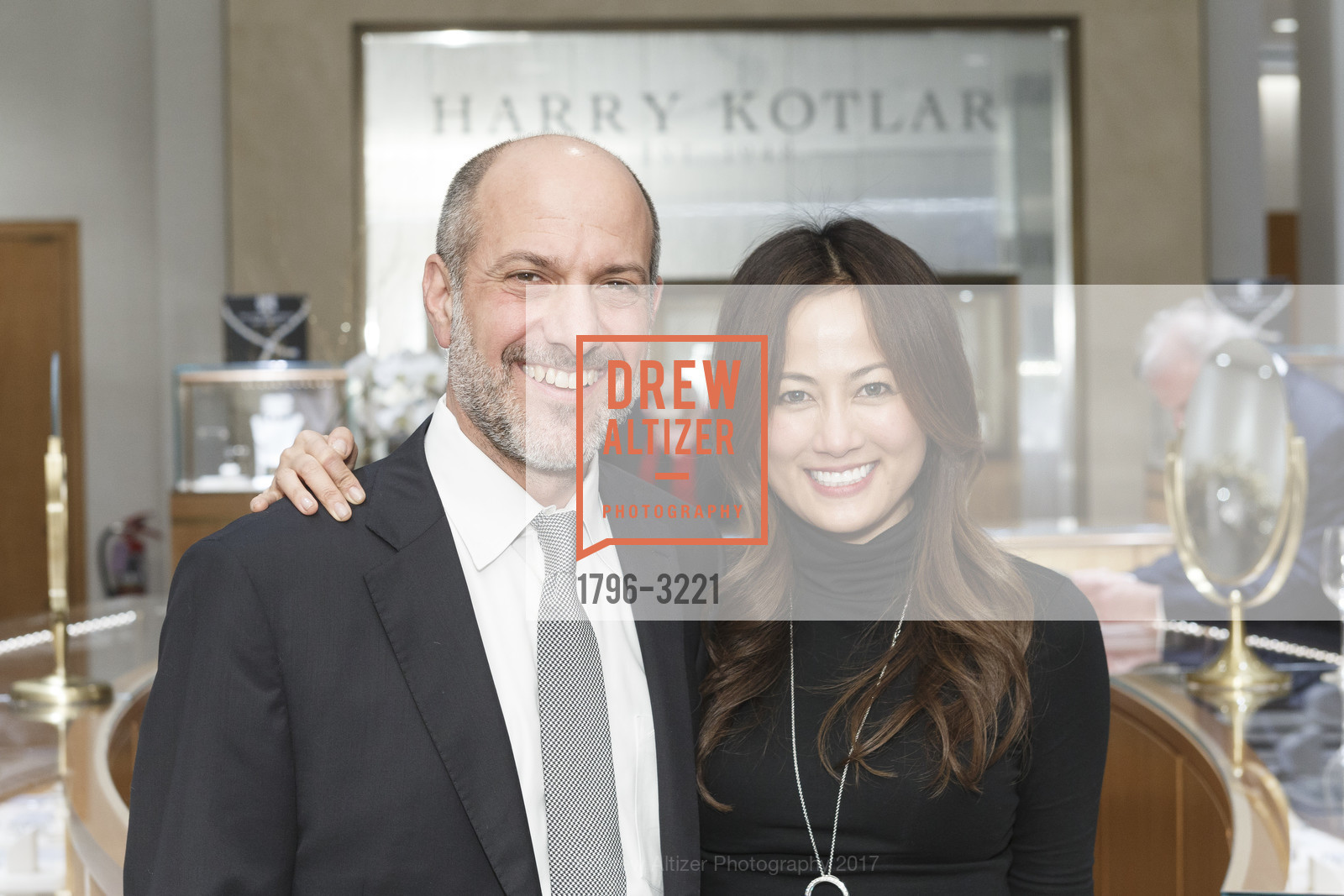 David Wiener, Czarah Cabrera, Harry Kotlar Screening at Shreve & Co., Shreve & Co. 150 Post St, December 5th, 2017, Photo #1796-3221 David Wiener, Czarah Cabrera, Photo #1796-3221
