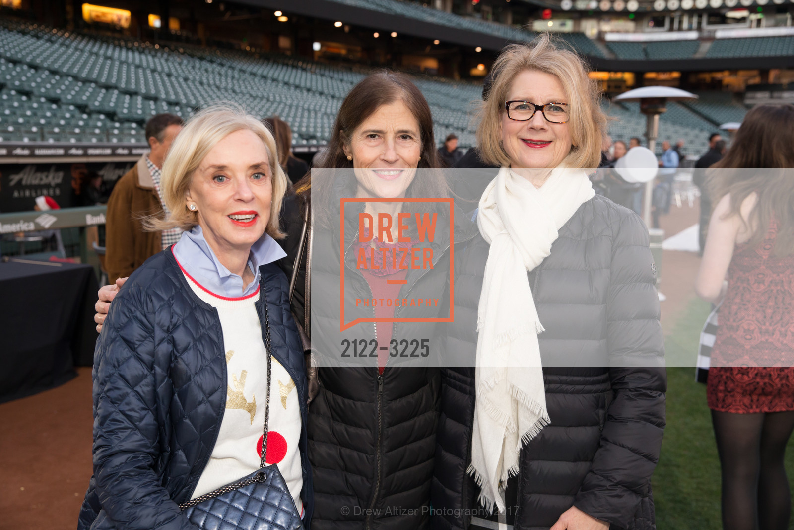 Peggy Newton, Rada Brooks, Kate Coffino, Holiday Heroes 2017, AT&T Park. 24 Willie Mays Plaza, San Francisco, CA, December 5th, 2017, Photo #2122-3225 Peggy Newton, Rada Brooks, Kate Coffino, Photo #2122-3225