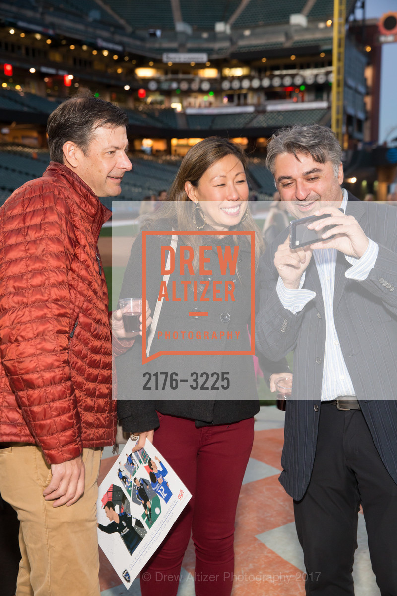 Mark Thoma, Joy Boatwright, Hooman Khalili, Holiday Heroes 2017, AT&T Park. 24 Willie Mays Plaza, San Francisco, CA, December 5th, 2017, Photo #2176-3225 Mark Thoma, Joy Boatwright, Hooman Khalili, Photo #2176-3225