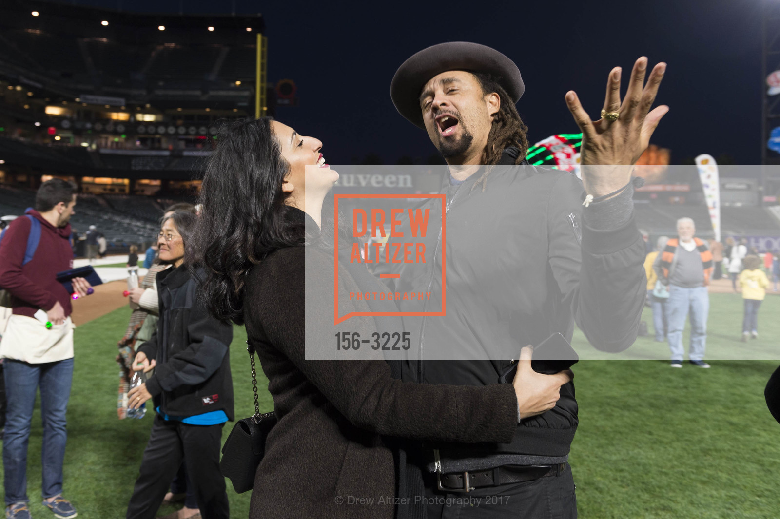 Sara Agah Franti, Michael Franti, Holiday Heroes 2017, AT&T Park. 24 Willie Mays Plaza, San Francisco, CA, December 5th, 2017, Photo #156-3225 Sara Agah Franti, Michael Franti, Photo #156-3225