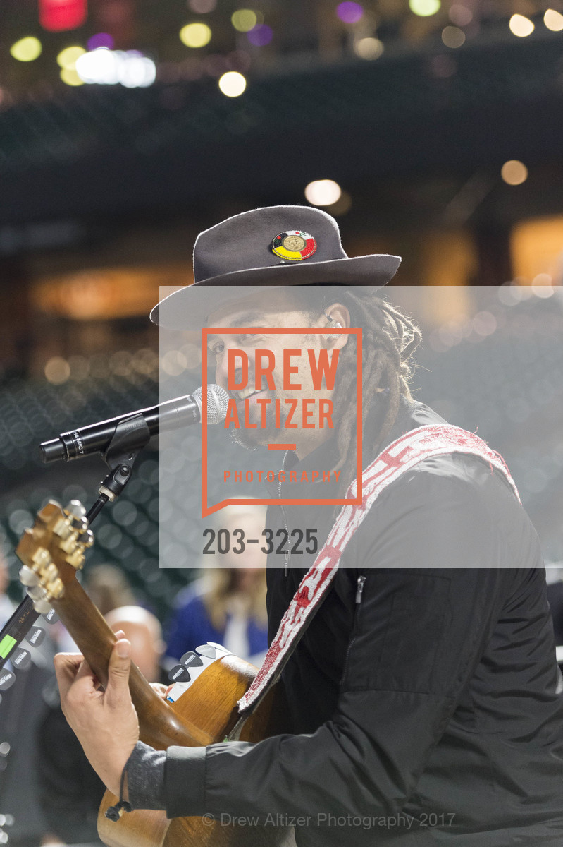 Michael Franti, Holiday Heroes 2017, AT&T Park. 24 Willie Mays Plaza, San Francisco, CA, December 5th, 2017, Photo #203-3225 Michael Franti, Photo #203-3225