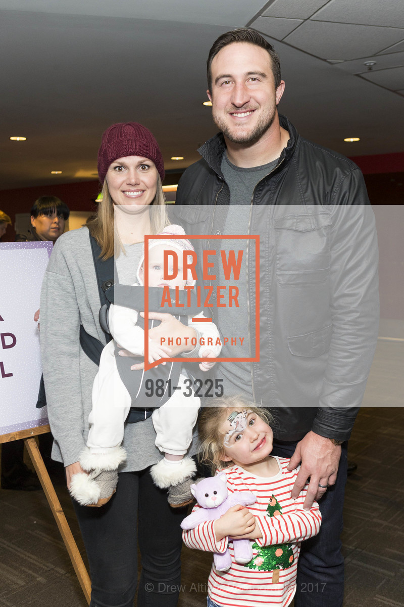 Carrie Staley, Grace Staley, Audrea Staley, Joe Staley, Holiday Heroes 2017, AT&T Park. 24 Willie Mays Plaza, San Francisco, CA, December 5th, 2017, Photo #981-3225 Carrie Staley, Grace Staley, Audrea Staley, Joe Staley, Photo #981-3225