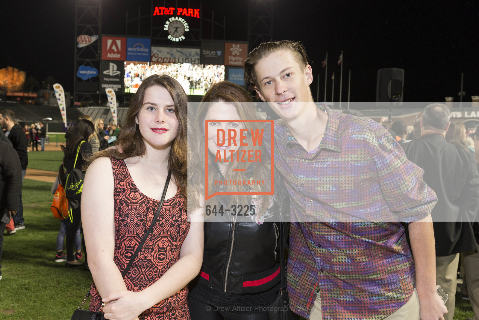 Alexandra Loucks, Patricia Ferrin Loucks, Charles Vernon Loucks, Holiday Heroes 2017, AT&T Park. 24 Willie Mays Plaza, San Francisco, CA, December 5th, 2017, Photo #644-3225 Alexandra Loucks, Patricia Ferrin Loucks, Charles Vernon Loucks, Photo #644-3225