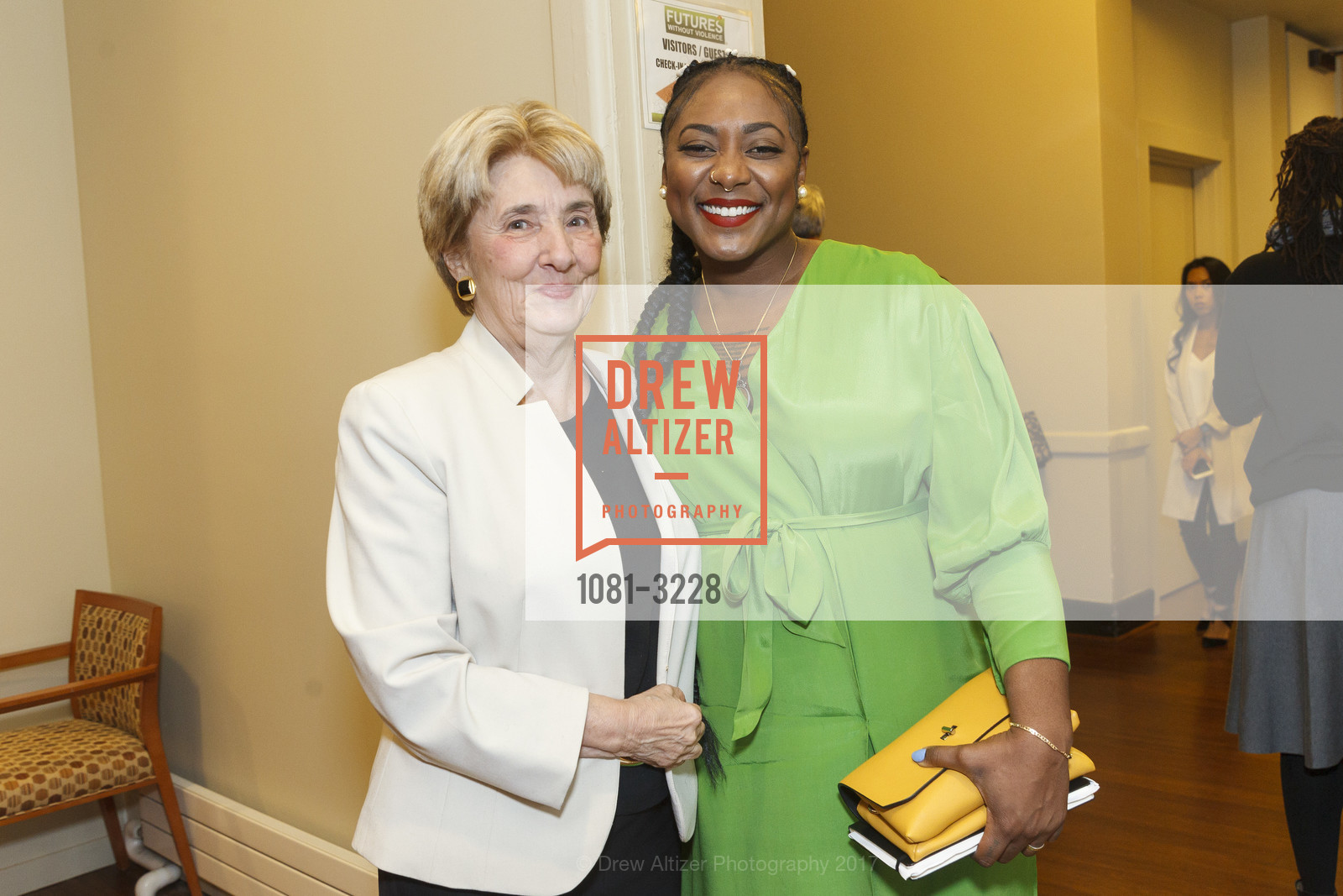 Esta Soler, Alicia Garza, Phenomenal Woman Conversation & Benefit Reception, Futures Without Violence. 100 Montgomery St, December 5th, 2017, Photo #1081-3228 Esta Soler, Alicia Garza, Photo #1081-3228