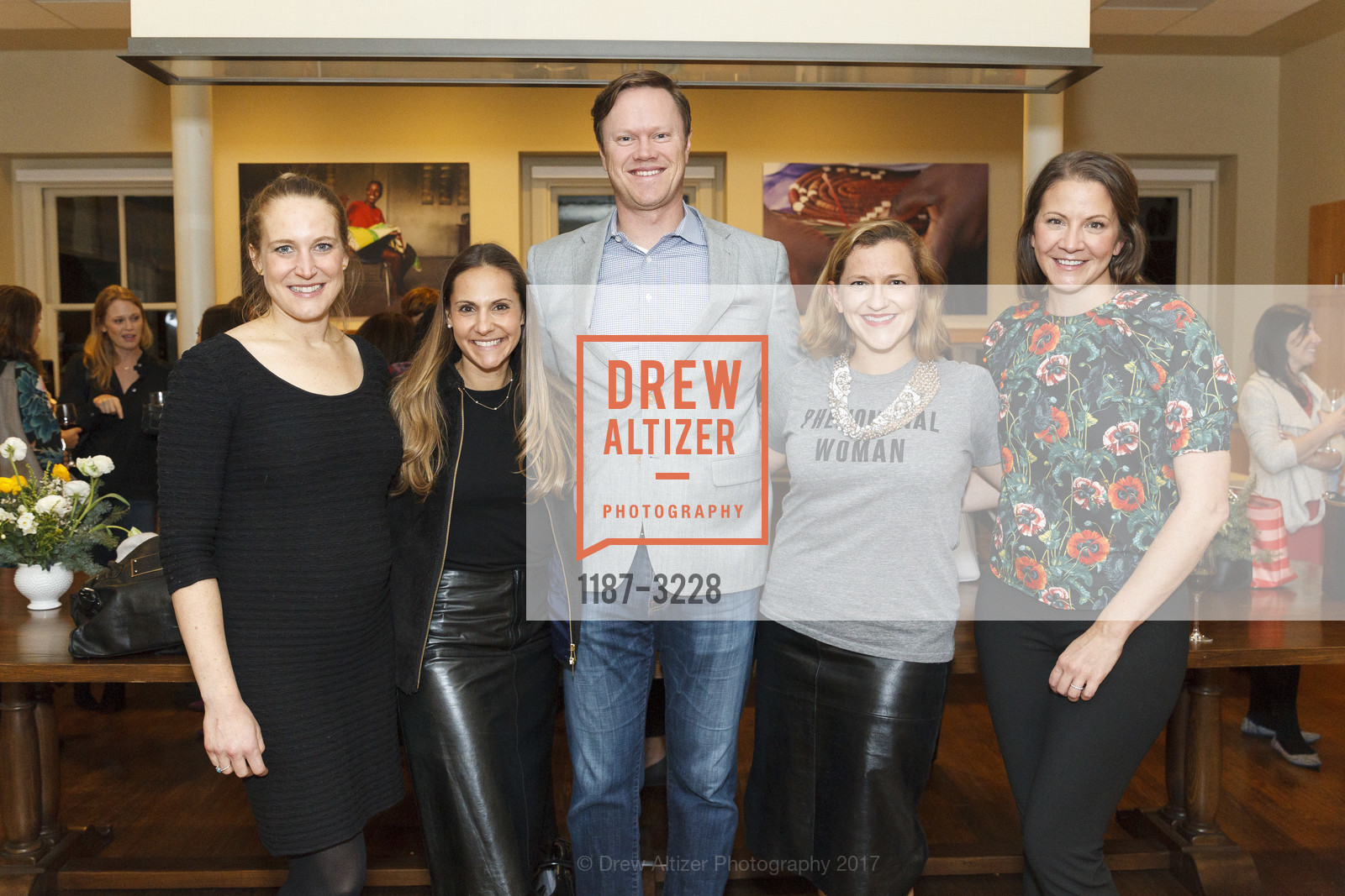 Caitlin Sachdev, Tara Seracka, Ken Rahn, Paige Crahan, Leigh Lytle, Phenomenal Woman Conversation & Benefit Reception, Futures Without Violence. 100 Montgomery St, December 5th, 2017, Photo #1187-3228 Caitlin Sachdev, Tara Seracka, Ken Rahn, Paige Crahan, Leigh Lytle, Photo #1187-3228