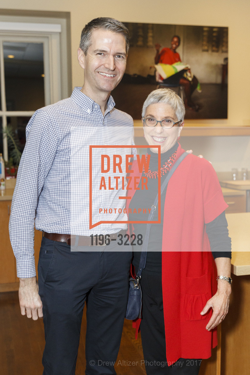 Michael Torra, Pam David, Phenomenal Woman Conversation & Benefit Reception, Futures Without Violence. 100 Montgomery St, December 5th, 2017, Photo #1196-3228 Michael Torra, Pam David, Photo #1196-3228