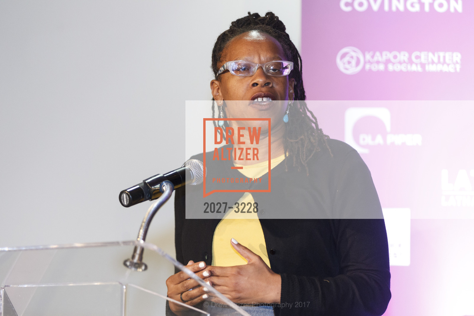 Lateefah Simon, Phenomenal Woman Conversation & Benefit Reception, Futures Without Violence. 100 Montgomery St, December 5th, 2017, Photo #2027-3228 Lateefah Simon, Photo #2027-3228