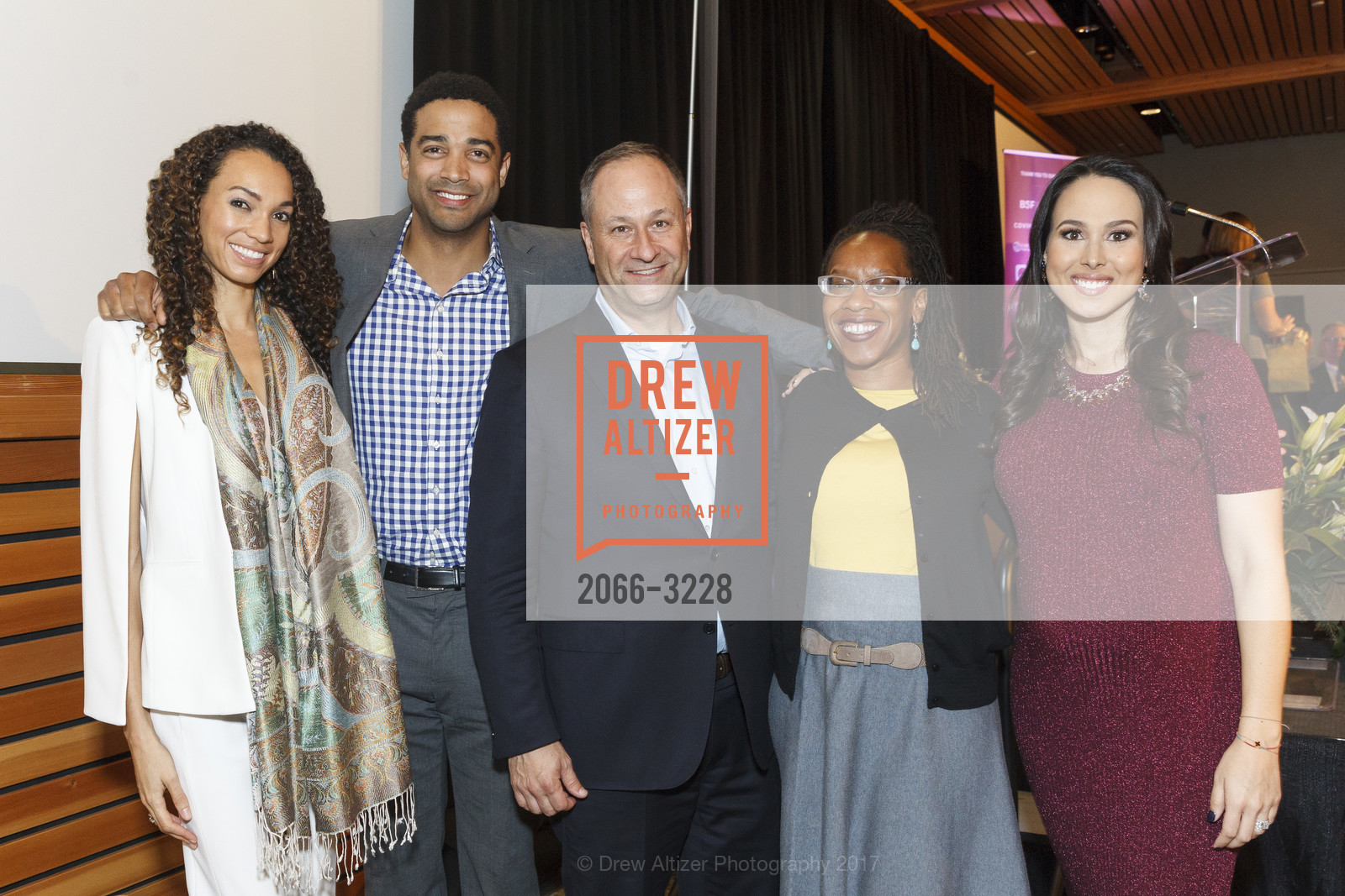 Gina Clayton, Lateefah Simon, Meena Harris, Phenomenal Woman Conversation & Benefit Reception, Futures Without Violence. 100 Montgomery St, December 5th, 2017, Photo #2066-3228 Gina Clayton, Lateefah Simon, Meena Harris, Photo #2066-3228