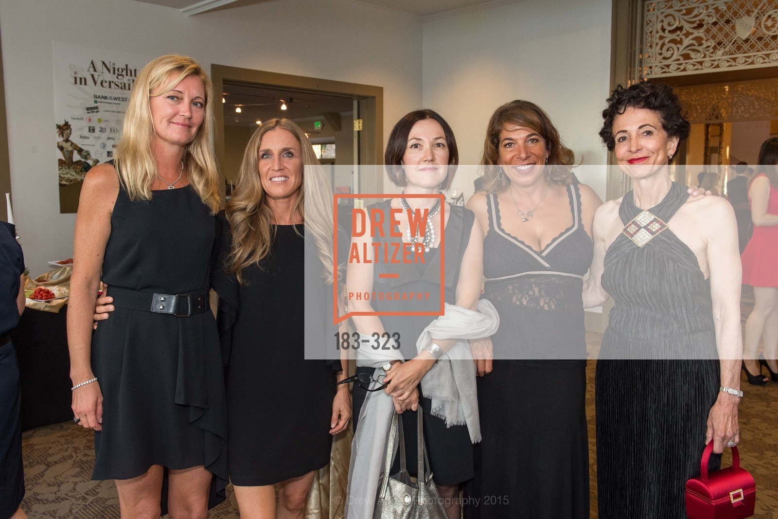 Sofia Andreoli, Delphine DePundt-Gildostath, Elmira Mazhmudimova, Giselle Sponholtz, Marissa McGinnis, A Night in Versailles, General's Residence. 1 Franklin St, September 25th, 2015,Drew Altizer, Drew Altizer Photography, full-service event agency, private events, San Francisco photographer, photographer California