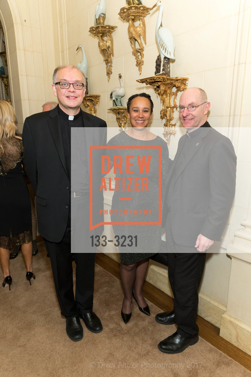 Anthony Ucerler, Naome Kelly, Paul Fitzgerald, Protocol Office Christmas Party Hosted by Gordon and Ann Getty, Private Residence, December 5th, 2017, Photo #133-3231 Anthony Ucerler, Naome Kelly, Paul Fitzgerald, Photo #133-3231
