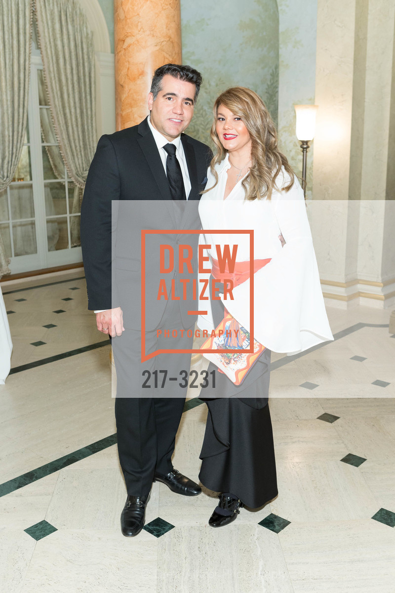 Carlos Calero, Paulina Ceballos, Protocol Office Christmas Party Hosted by Gordon and Ann Getty, Private Residence, December 5th, 2017, Photo #217-3231 Carlos Calero, Paulina Ceballos, Photo #217-3231