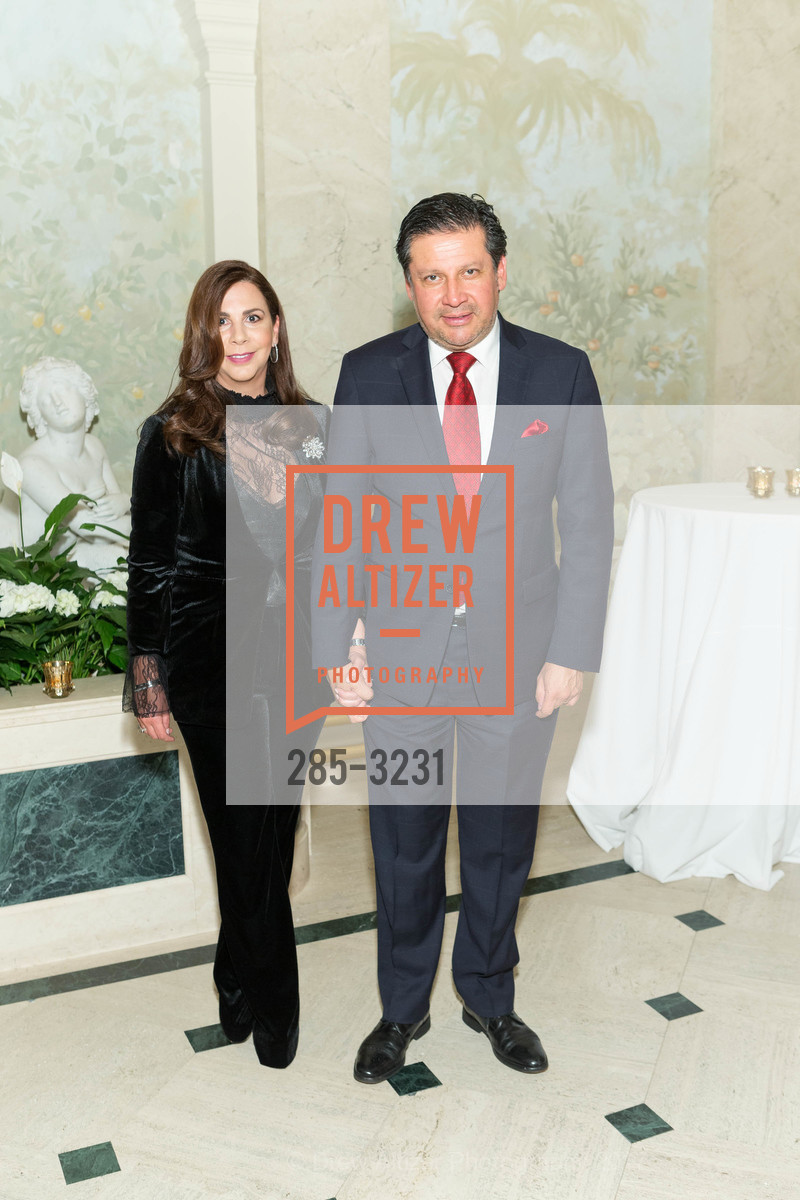 Adriana Betorres, Hernando Torres-Fernandez, Protocol Office Christmas Party Hosted by Gordon and Ann Getty, Private Residence, December 5th, 2017, Photo #285-3231 Adriana Betorres, Hernando Torres-Fernandez, Photo #285-3231