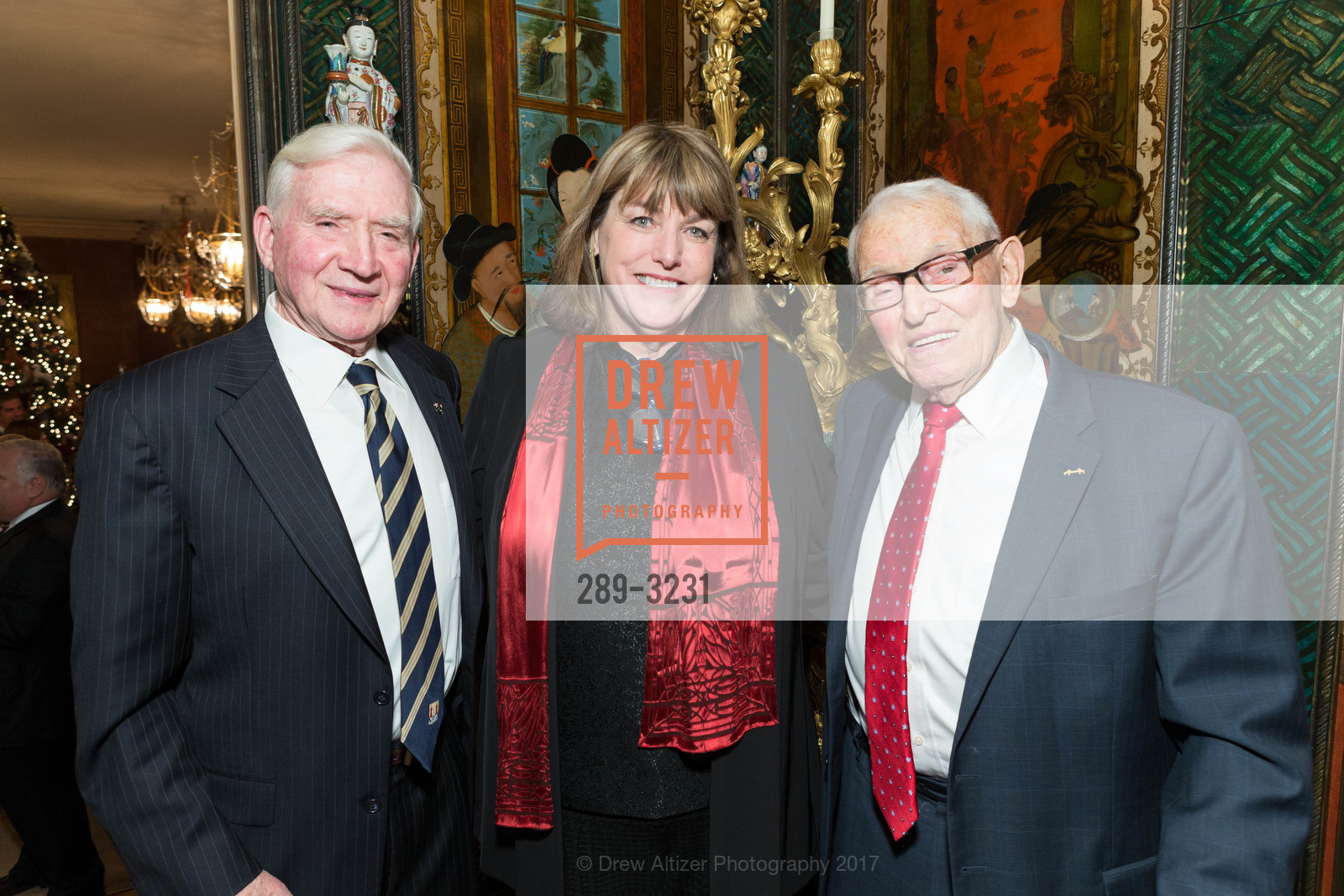 Diarmuid Philpott, John Moylan, Protocol Office Christmas Party Hosted by Gordon and Ann Getty, Private Residence, December 5th, 2017, Photo #289-3231 Diarmuid Philpott, John Moylan, Photo #289-3231